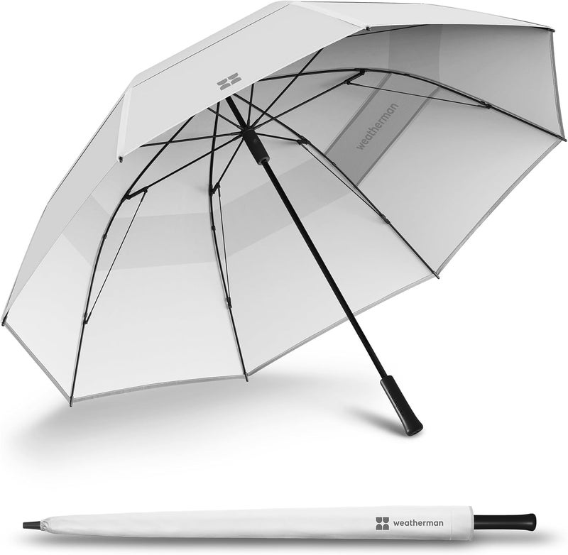 Weatherman Umbrella - Golf Umbrella - Windproof Sports Umbrella Resists Up to 55 MPH Winds - Available in 2 Sizes and 5 Colors - Image 1